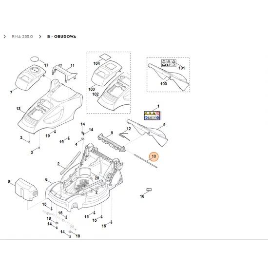 STIHL Oś 6311 703 0900